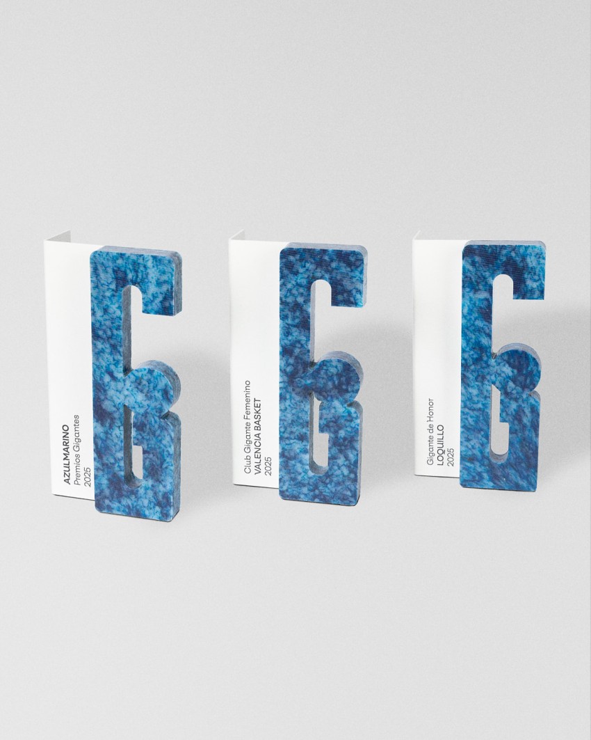 Trophée sur mesure fabriqué par Sustain Awards pour Prix Gigantes del Basket, 2025