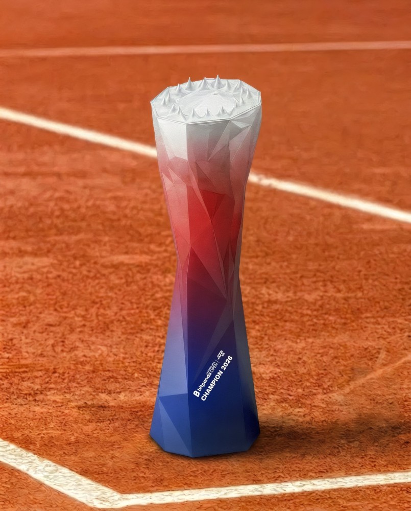 Trophée Bitpanda Hamburg Open 2026 conçu et fabriqué par Sustain Awards 2