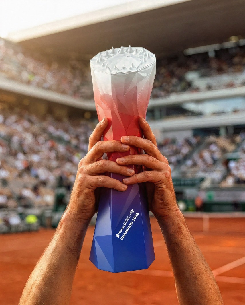 Trophée Bitpanda Hamburg Open 2026 conçu et fabriqué par Sustain Awards