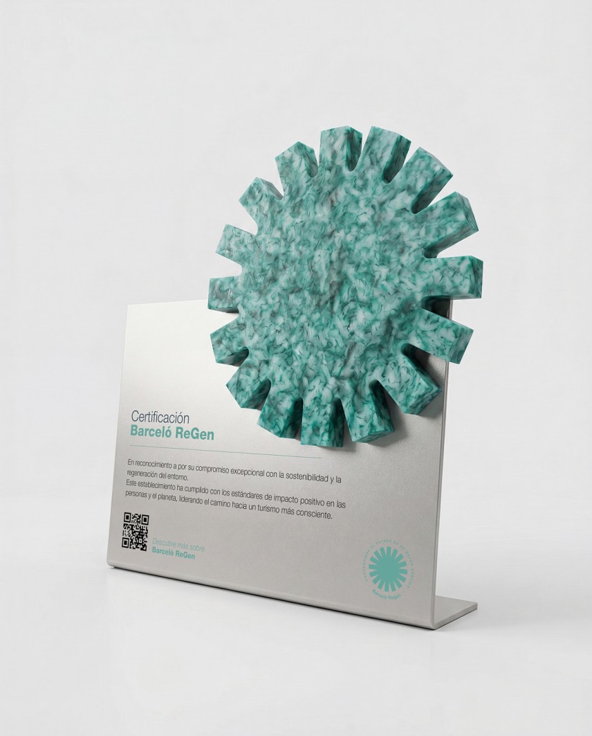 Trophée Barceló Regen filets de pêche recyclés Sustain Awards