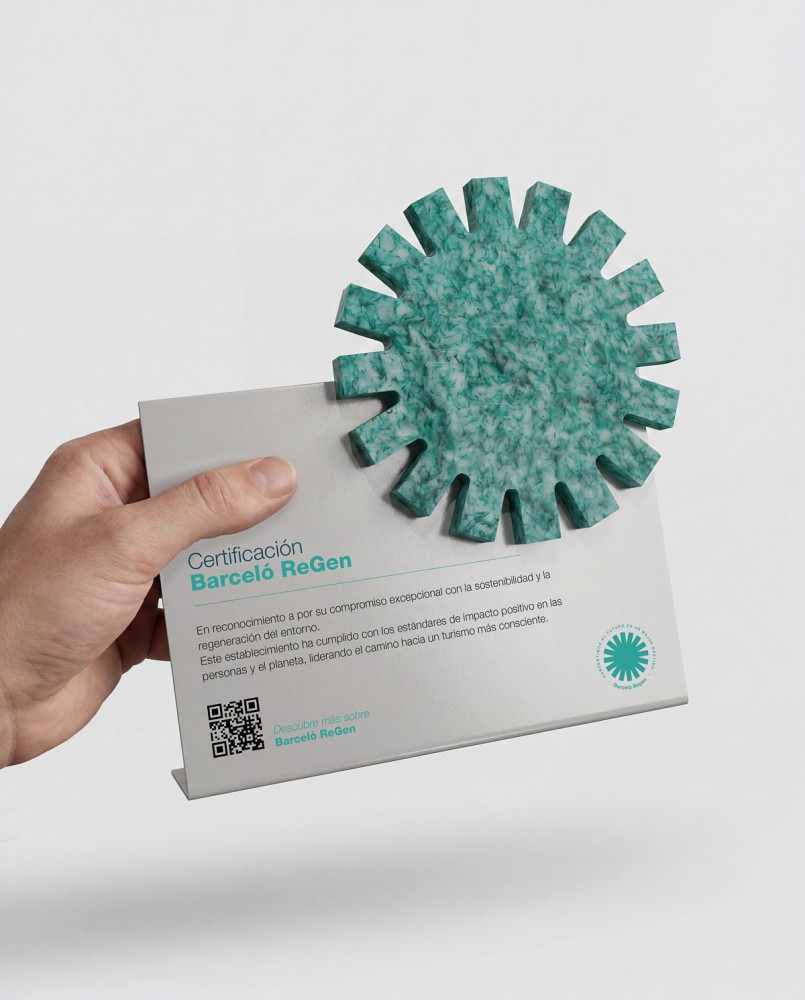 Trophée Barceló Regen filets de pêche recyclés Sustain Awards