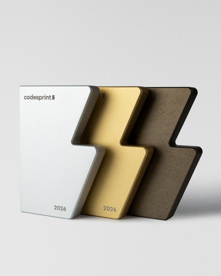 Trophées Codesprint Hackathon 2026 en argent, or et bronze Sustain Awards